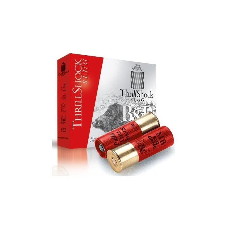 Cartuș pentru armă lisă cu proiectil unic B&P Thrill Shock 12/70 32g