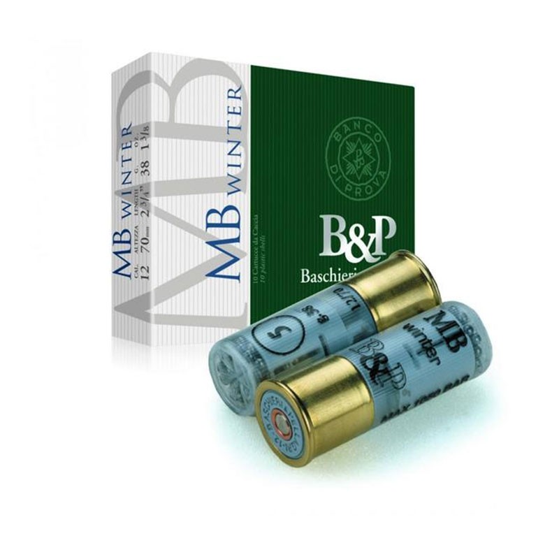 Cartuș pentru armă lisă cu alice B&P Winter cal. 12 38g 3.1mm măr. 3