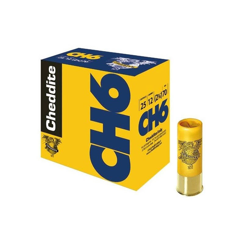 Cartuș pentru armă lisă cu alice Cheddite CH6 cal. 12 34g 3.5mm măr. 2