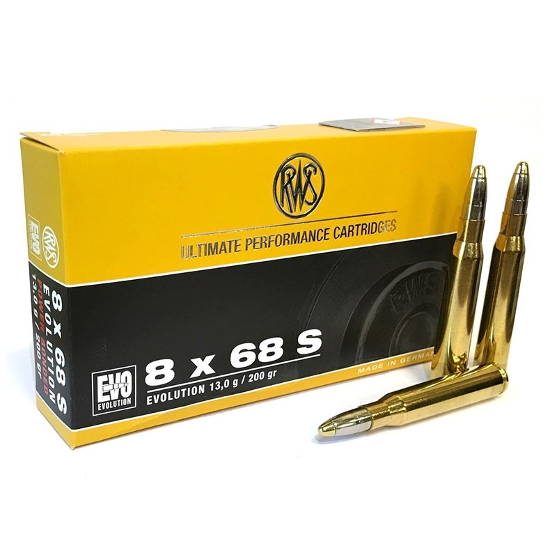 Cartuș pentru carabină RWS Evo 8x68 S 13g