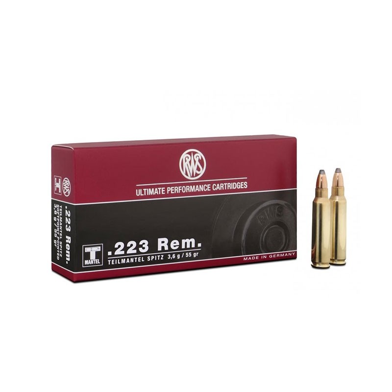 Cartuș pentru carabină RWS SoftPoint .223 Rem 3.6g