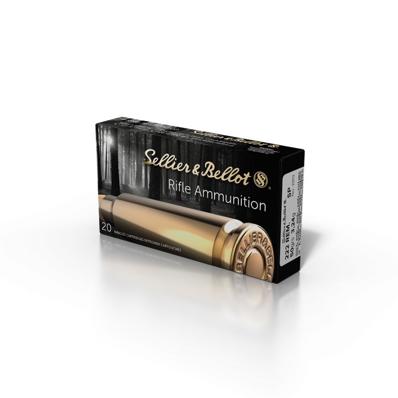 Cartuș pentru carabină Sellier Bellot SP .222 Rem 3.24g