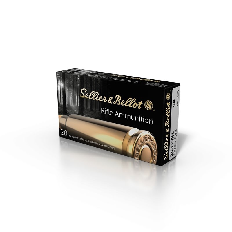 Cartuș pentru carabinăSellier Bellot SP .243 Win 6.5g