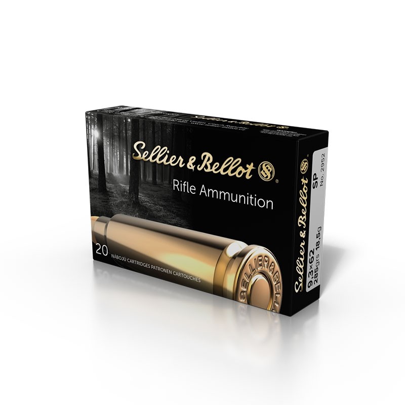 Cartuș pentru carabină Sellier Bellot SP 9.3x62 18.5g