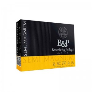 Cartuș pentru armă lisă cu alice B&P Semi Magnum cal. 20 32g 3.5mm măr. 2